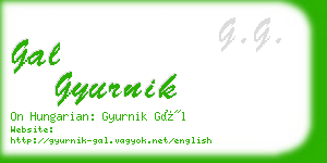 gal gyurnik business card